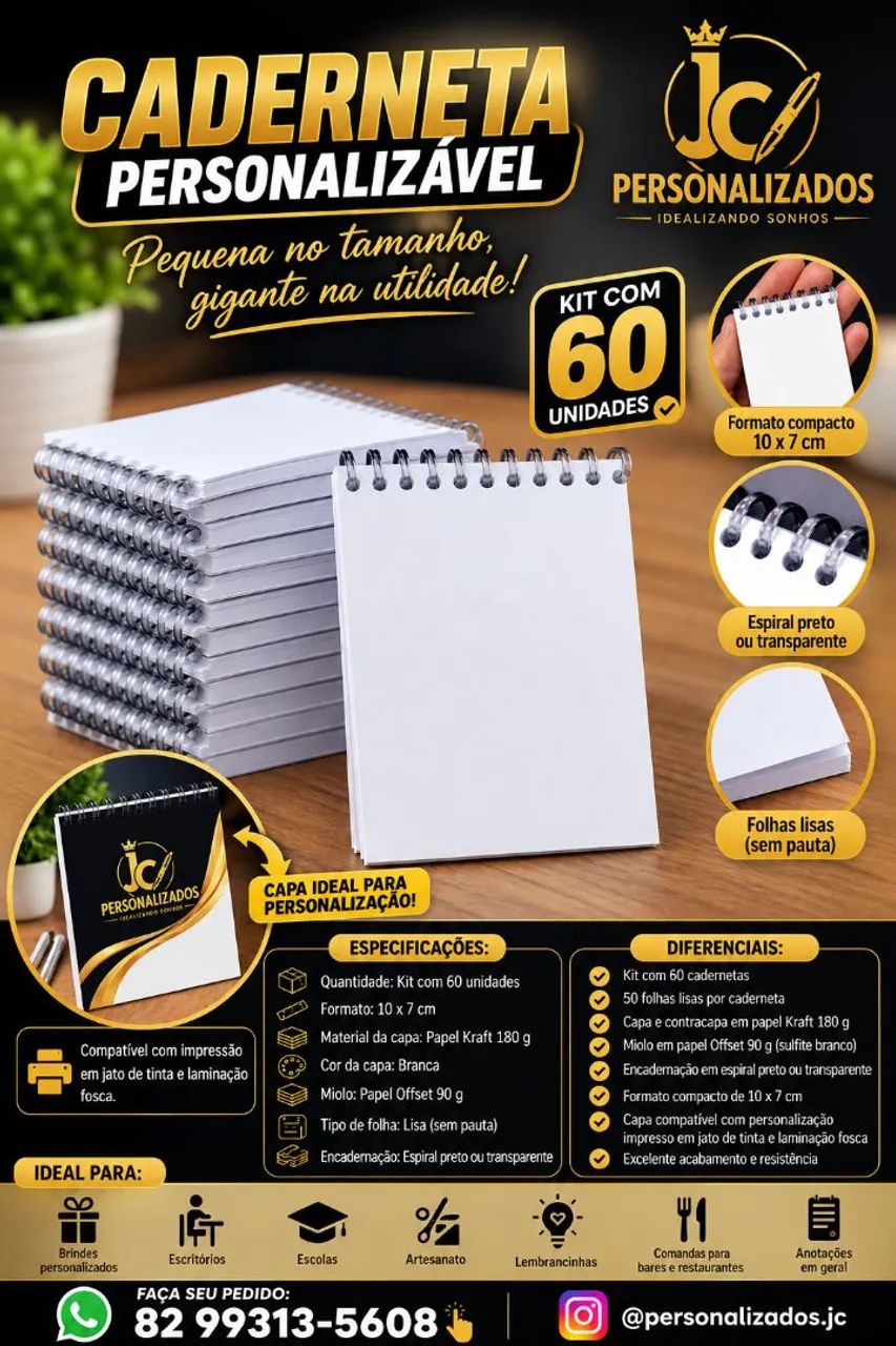 BLOQUINHOS PERSONALIZADOS 