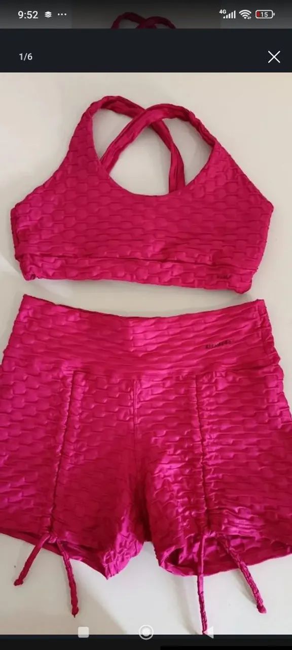 Conjunto de academia brocado da marca ELEVAÇÃO  - Foto 2