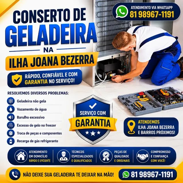 Conserto de Geladeira na Ilha Joana Bezerra