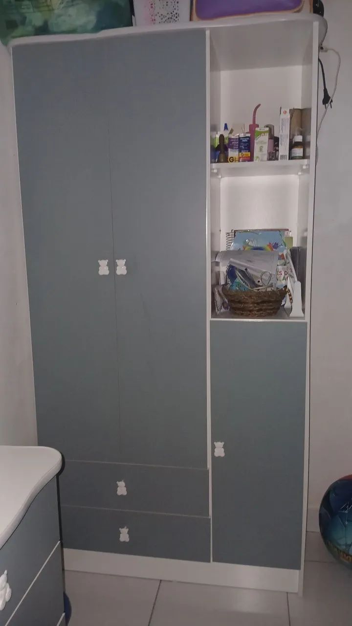 Vendo kit de comoda e guarda roupa infantil - Foto 2