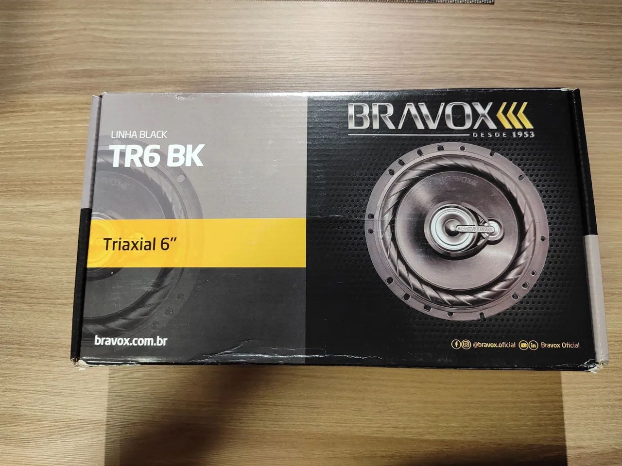 Par de Auto Falantes Bravox TR6 BK