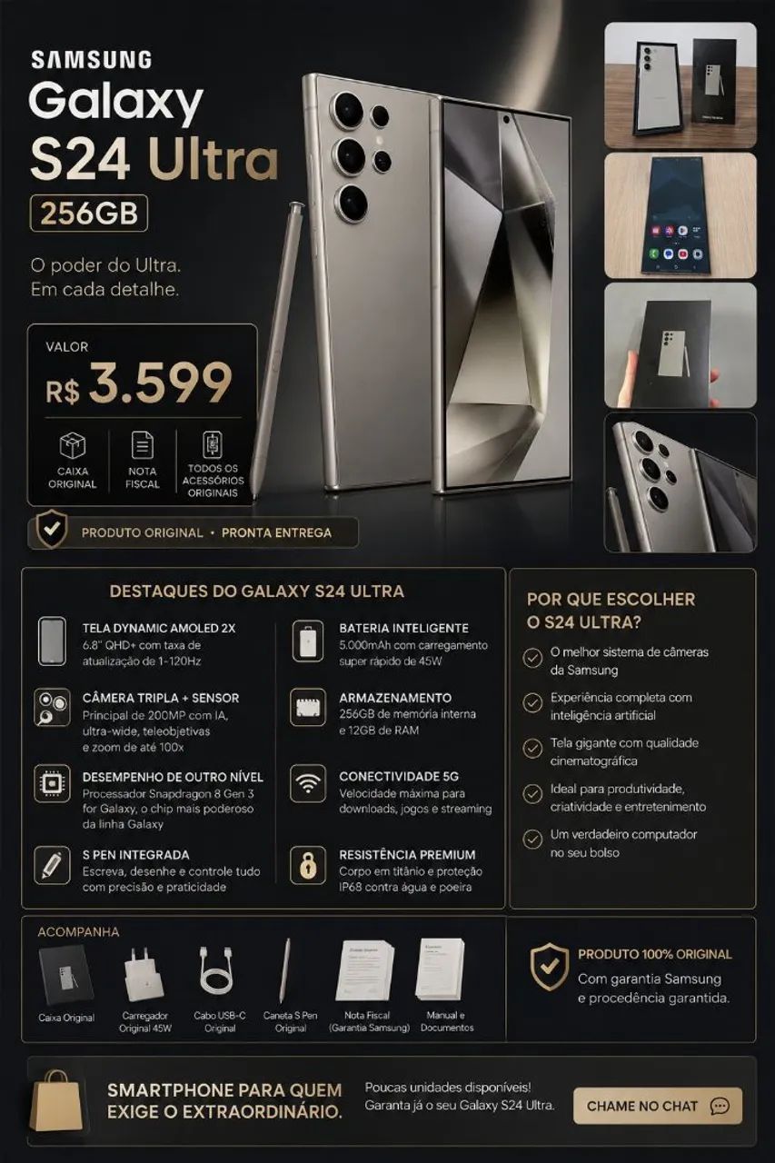 Samsung S24 Ultra - 256GB 
