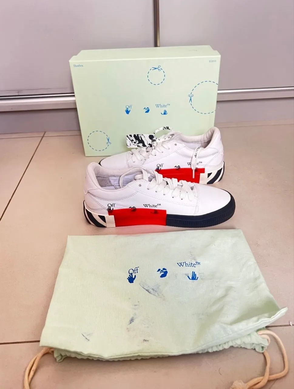 Tênis off white original + caixa + dust bag - Foto 5