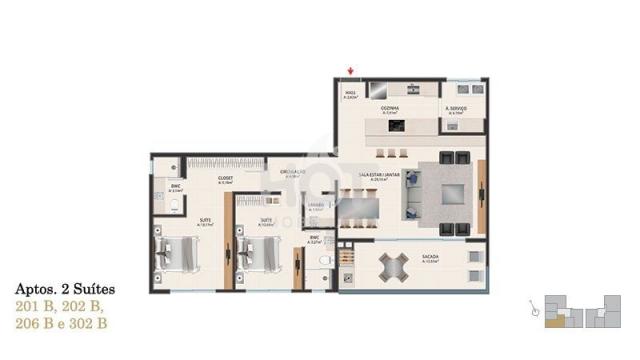 Apartamento à venda com 2 dormitórios em Novo campeche, Florianópolis cod:HI71456 - Foto 9