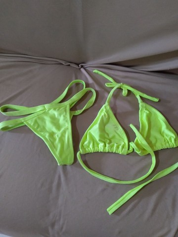 Biquini verde neon R$ 40|00