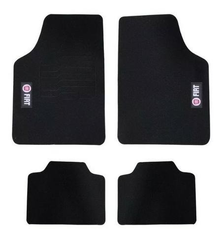 Tapete de Borracha Bordado Fiat Novo Preto - Foto 2