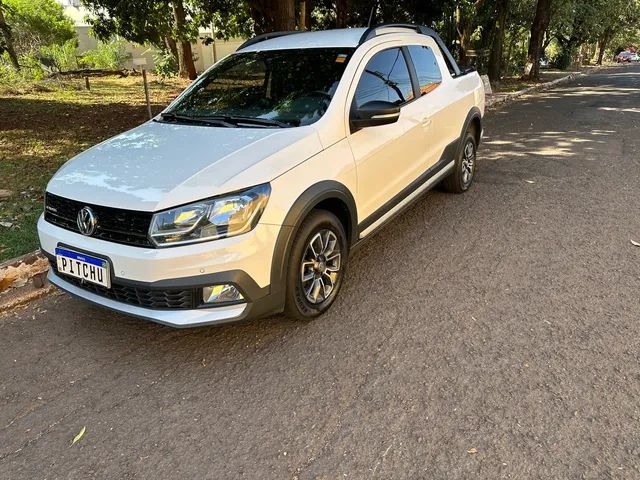 VW - Volkswagen Saveiro Cross 1.6 16v C.D. Branca 2021 - Campo Grande