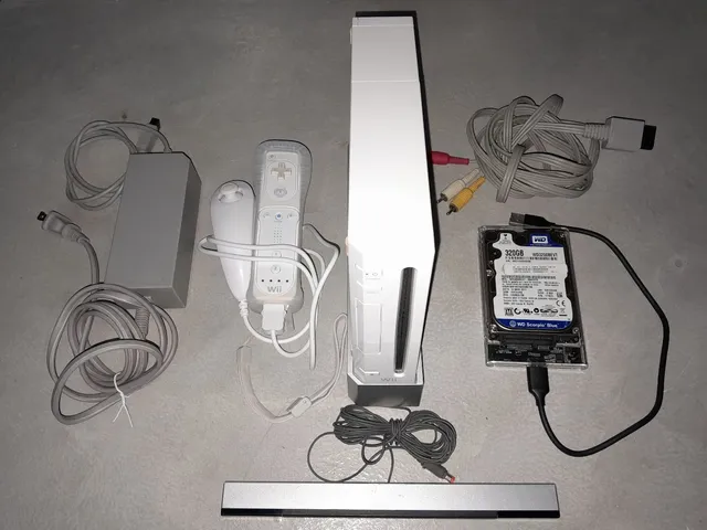 Nintendo wii completo com jogos e emuladores