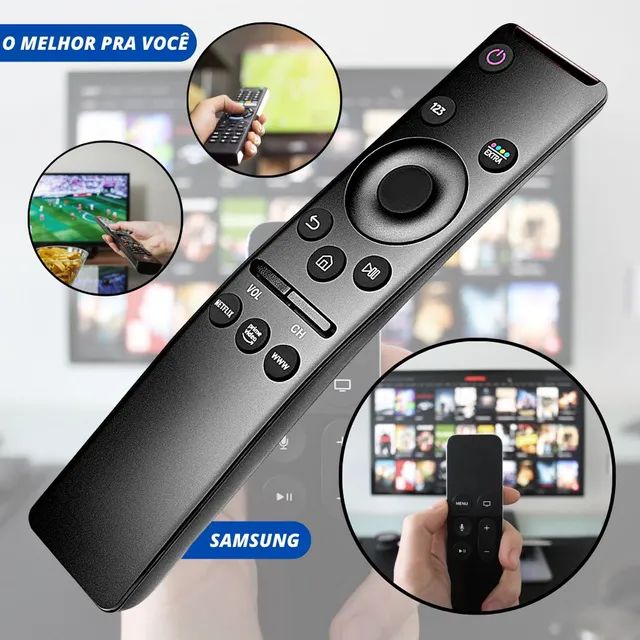 CONTROLE REMOTO PARA SMART TV SAMSUNG 4K TOP PROMOÇÃO RELÂMPAGO 