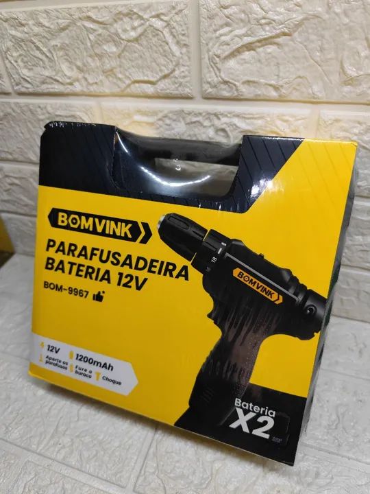 Parafusadeira 12v com 2 baterias. - Foto 4