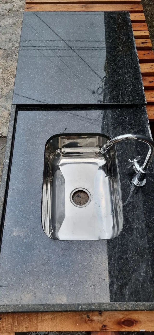 Pia de cozinha completa com torneira  - Foto 2