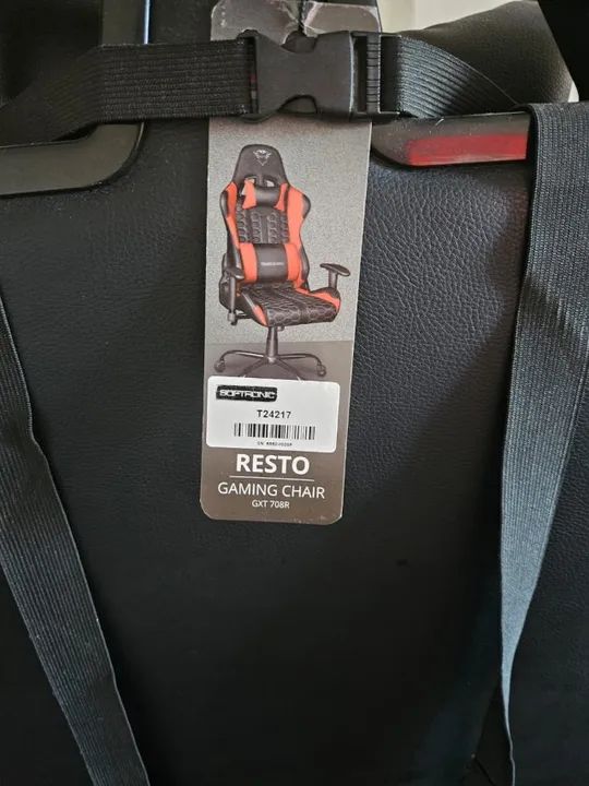 Cadeira Gamer Trust GXT708R Resto Vermelha - Foto 3