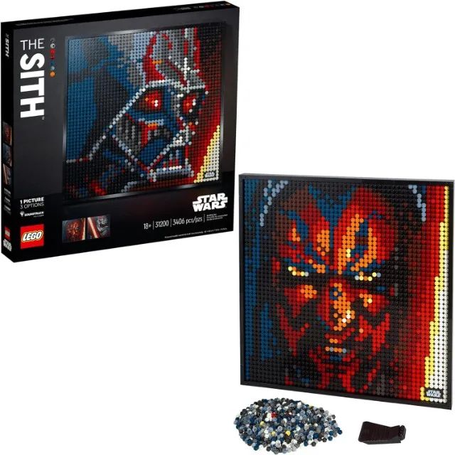 Lego Art 31200 3/1 Star Wars Sith Darth Vader Maul Kylo 3406 peças