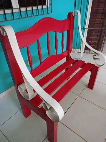 Namoradeira cor pink com braços de ferro reforçado  - Foto 3