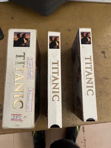 Fita Vhs titanic dupla 2 volumes legendado - Foto 2
