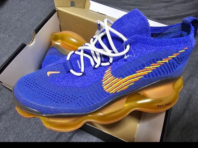 Airmax airjordan scorpion azul e laranja 42