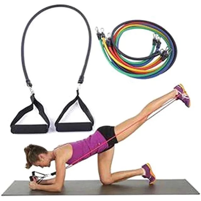 Kit com 05 elásticos para ginástica academia - Foto 5