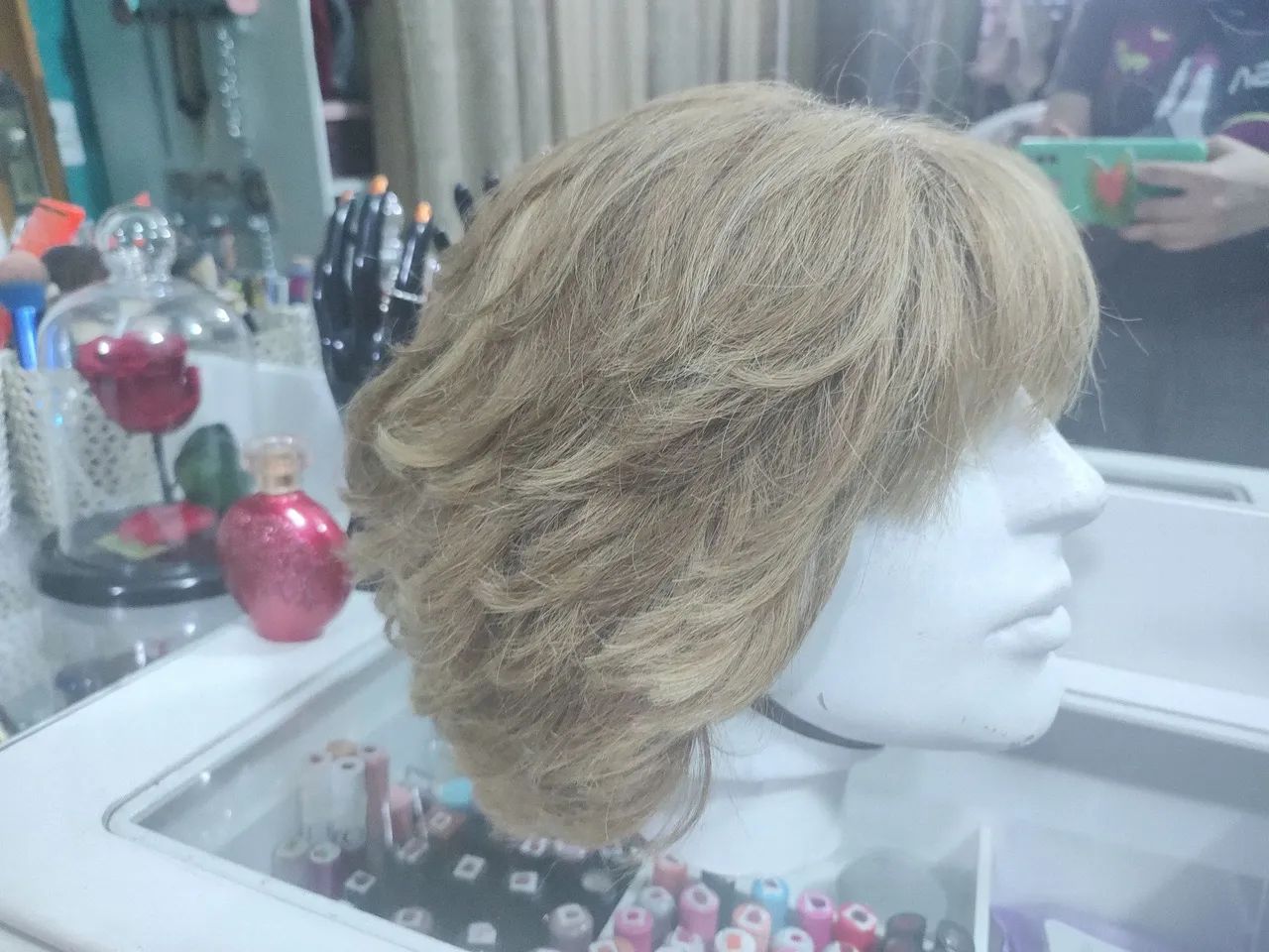 Peruca Lace Cabelo 100% Humano Loiro Médio