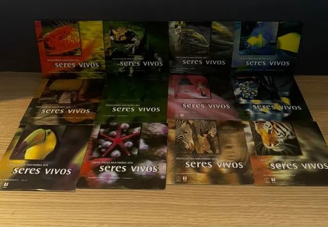 Coleção Enciclopédia Multimídia Dos Seres Vivos Kit Com 12