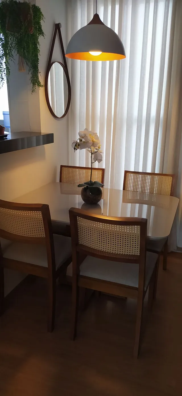 Cadeiras para mesa de jantar encosto reclinado com telinha
