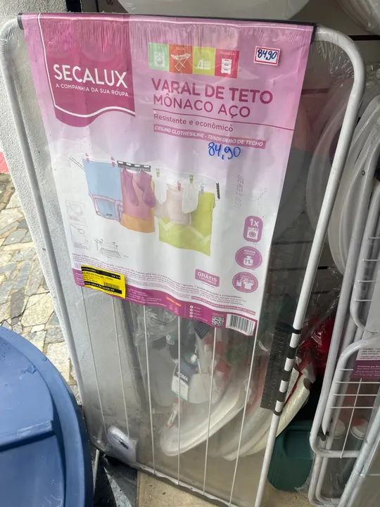 Varal de teto Mônaco aço  - Foto 2