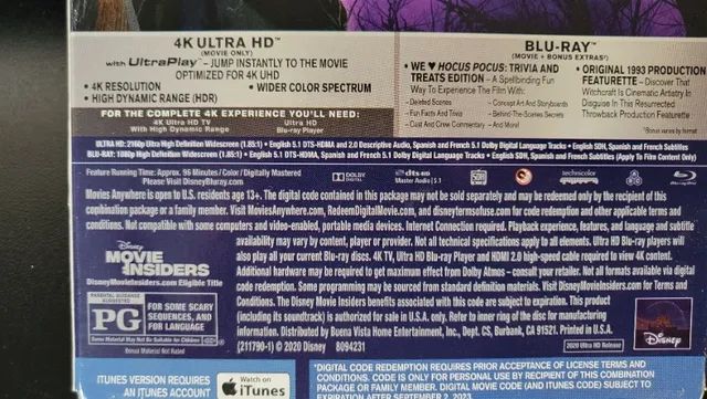 Blu-Ray 4K + Blu-Ray + Digital: Abracadabra Hocus-Pocus com Luva (Edicao de Colecionador) - Foto 6