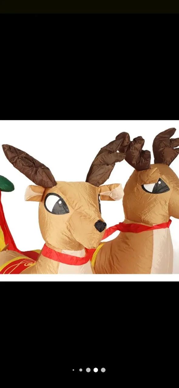 Papai Noel e Renas Inflável Gigante  - Foto 4
