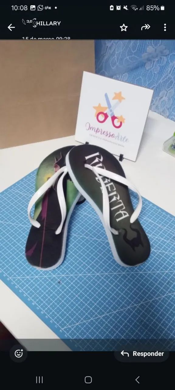 Chinelos personalizados - Tamanho variados  - Foto 3