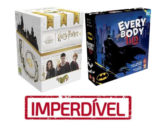 Imperdível! Combo de Jogos: Time's Up Harry Potter + Batman: Everybody Lies