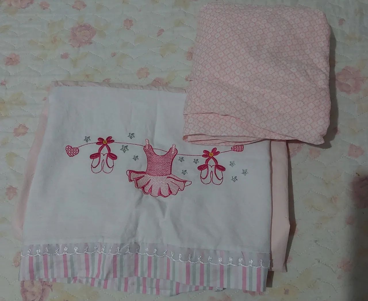 Enxoval de Bebê - Kit Berço Rosa - Foto 5