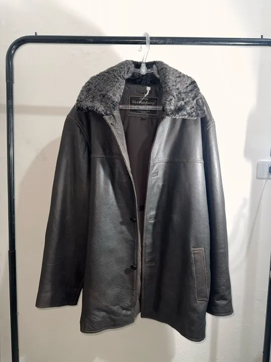 Casaco em Couro Vintage XXL