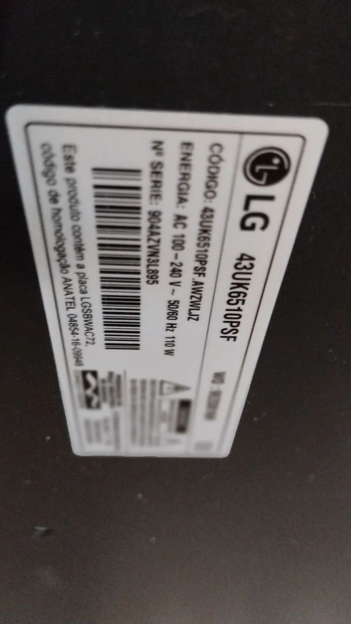 Tv LG  43k6510PSF (leia o anúncio )  - Foto 2