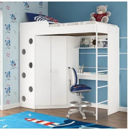 Cama multifucional com armário e mesa