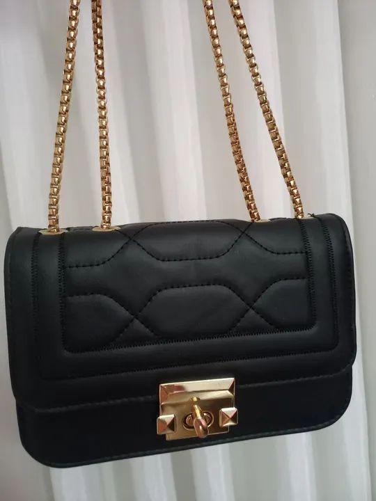 Bolsa feminina de ombro preta - nova - Foto 3