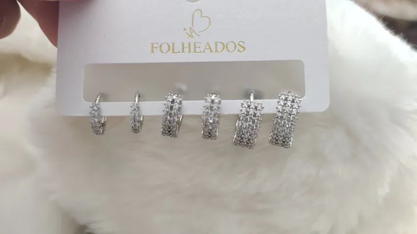 Brinco. Trio bijuterias. - Foto 2