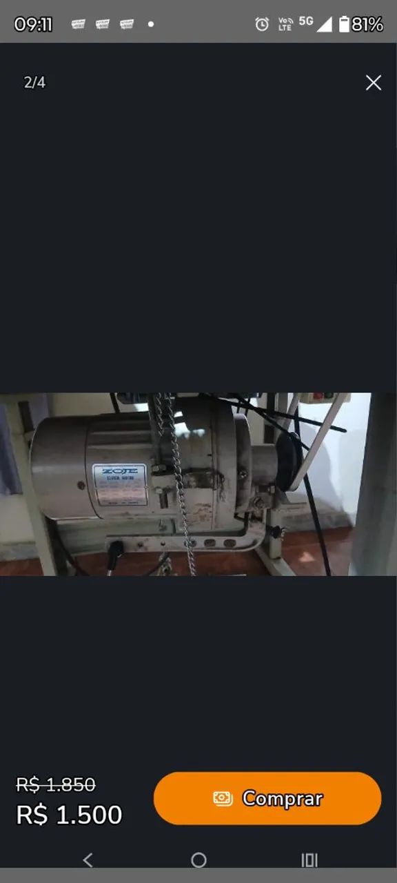 Máquina de overloque 64318615897858121