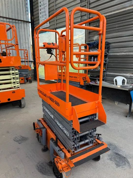 Plataforma Elevatória tesoura de empurrar nano 6.6 metros com garantia  - Foto 4