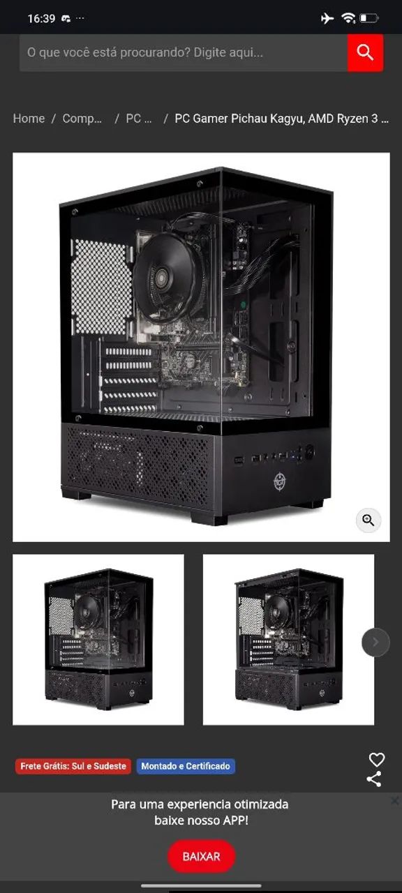 PC Gamer Pichau Kagyu, AMD Ryzen 3 3200G, 8GB DDR4, SSD 240GB - Foto 3