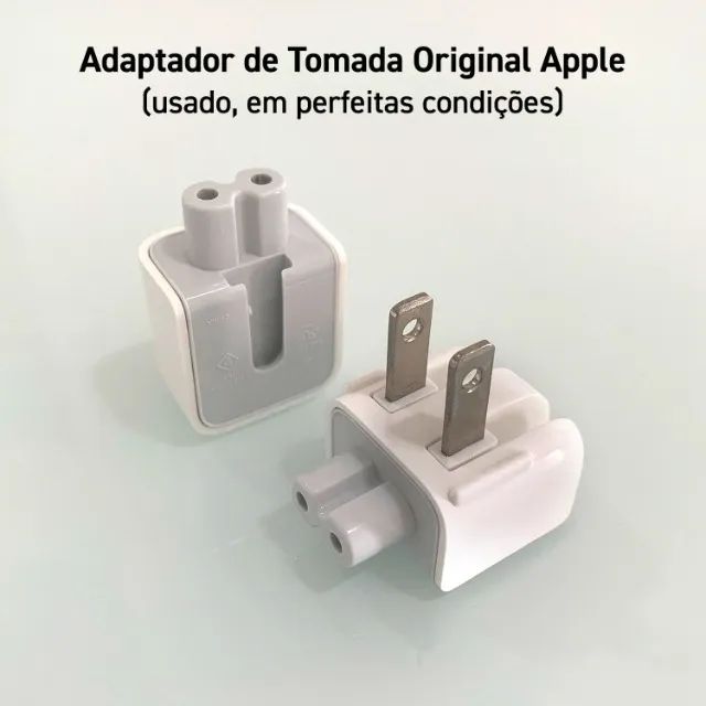 Adaptador de Energia Original Apple - Conector Tomada Plug Padrão Americano (Tipo A)