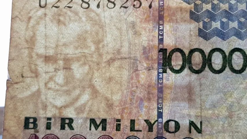 Nota cédula de Lira Turca de 1000000 Liras de 1970 - Foto 4