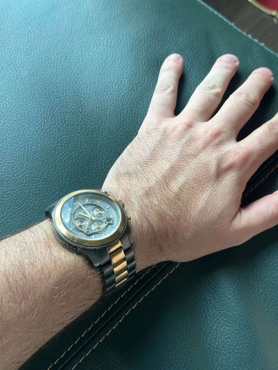 RELÓGIO CRONÓGRAFO MICHAEL KORS RUNWAY MK 8189 45MM 