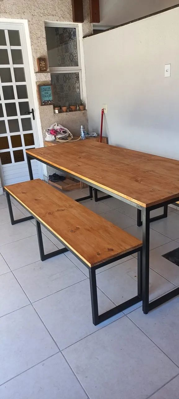 Mesa Estilo Industrial - Foto 2