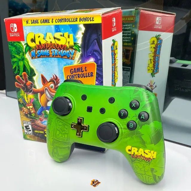 Controle Com Fio Nintendo Switch Crash Bandicoot | PowerA | A Pronta Entrega! Com Garantia