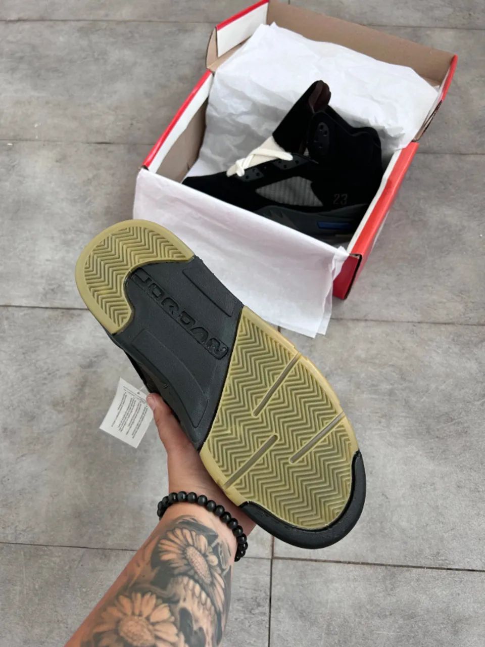 Nike Air Jordan 5 Retrô Preto Masculino Premium - Foto 5