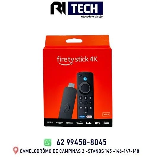 Amazon Fire TV Stick 4K Dolby Vision/Atmos e suporte a Wi-fi 6 / Alexa e Comandos Tv 