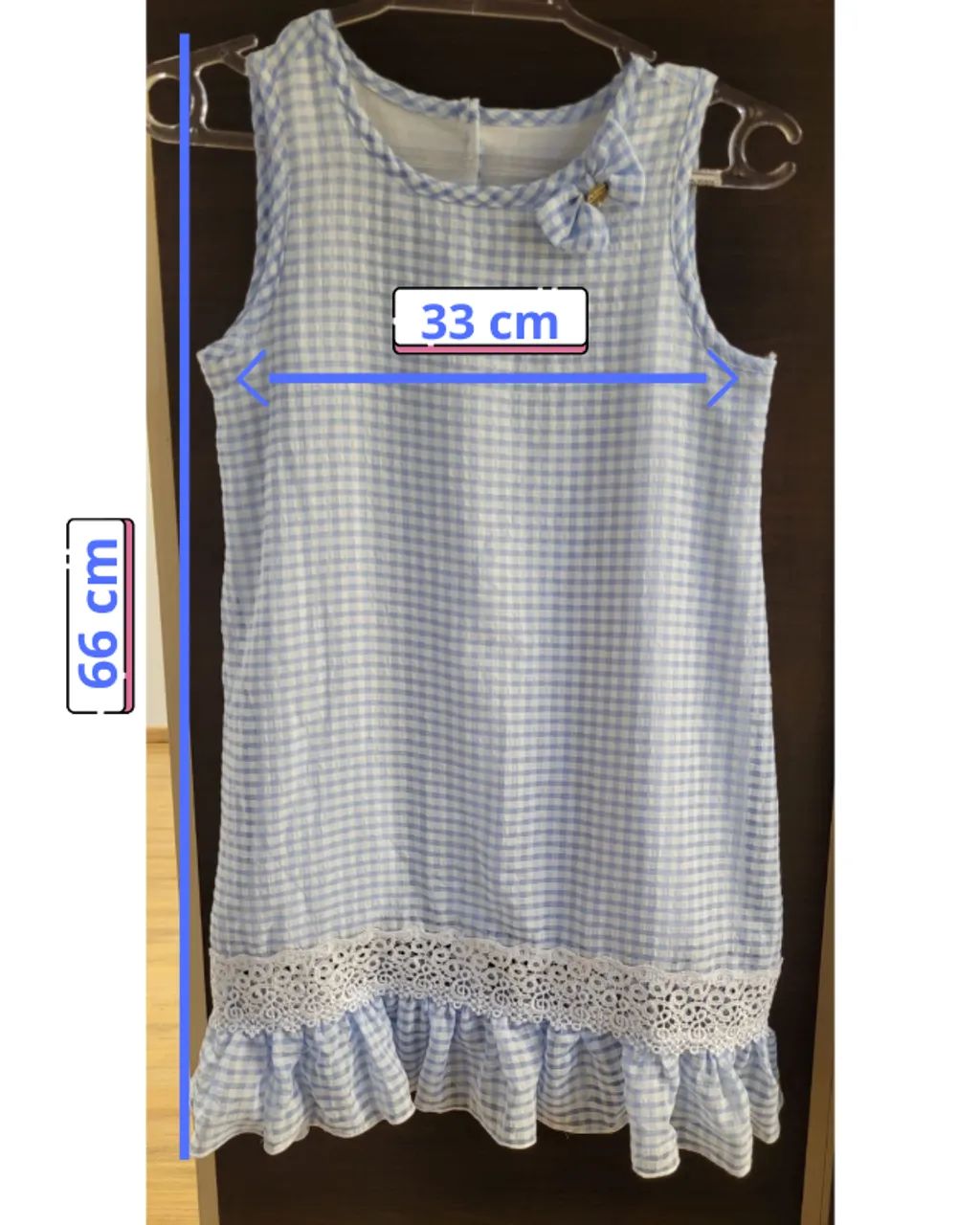 Vestido xadrez Tamanho 4 - Foto 2