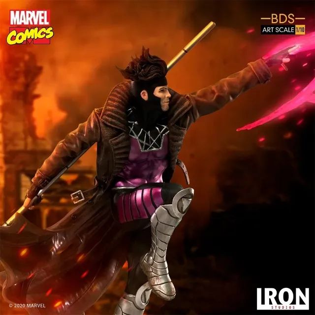 Gambit - X-Men Marvel Comics - BDS Art Scale 1/10 - Iron Studios - Foto 4