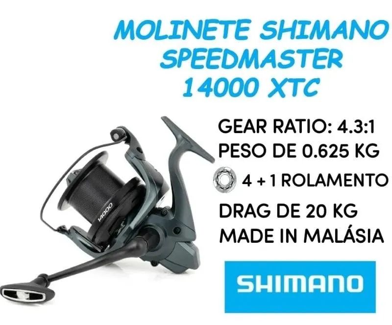 Carretilha Shimano SpeedMaster 14000 XTC - Foto 5
