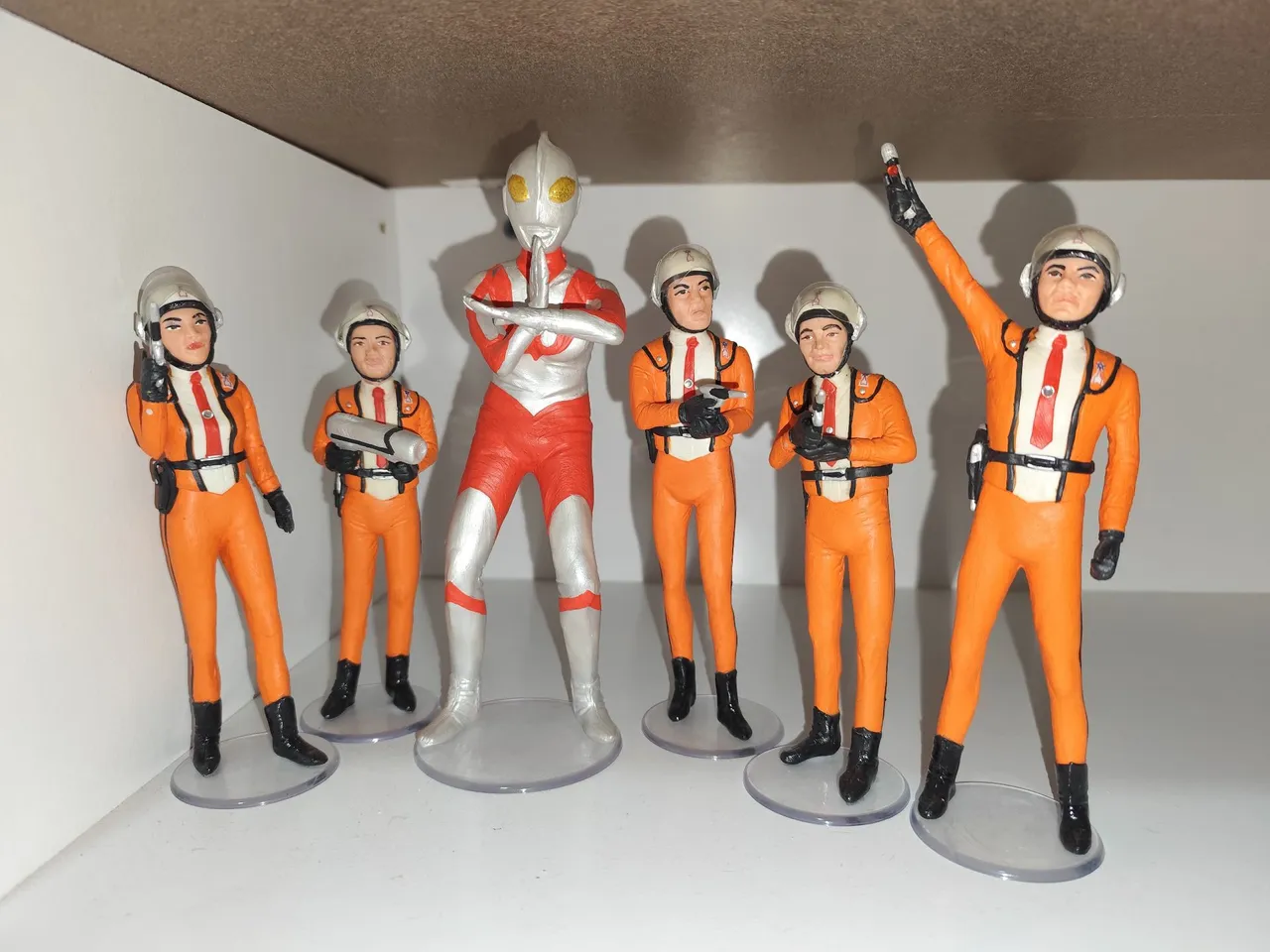 Miniaturas da série Ultraman