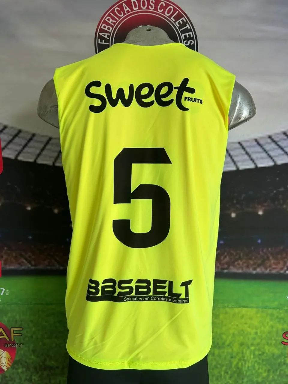 Colete dupla face  personalizado  com número 64304973257603122